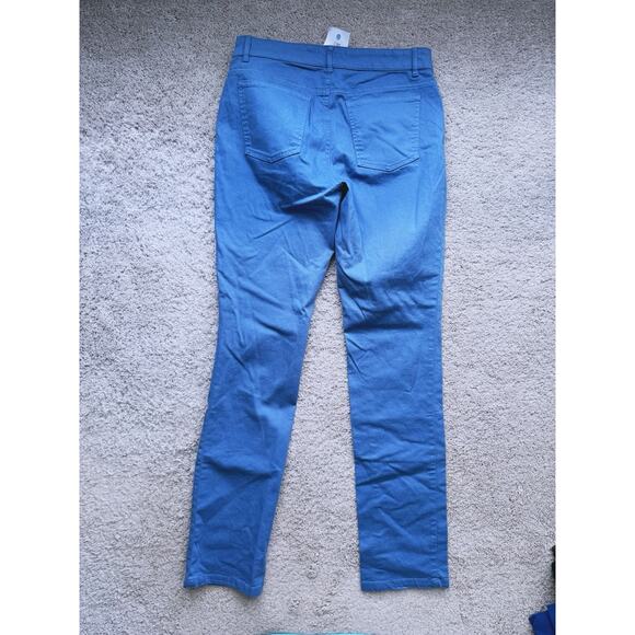Eileen Fisher Dyed Denim Pants Size 4 Blue Casual Timeless Minimalist Capsule - Picture 4 of 6